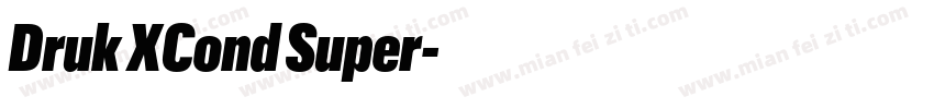 Druk XCond Super字体转换